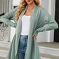 Open Front Long Sleeve Cardigan