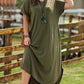 Plus Size V-Neck Short Sleeve Maxi Dress