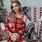 Christmas Asymmetrical Neck Long Sleeve Dress