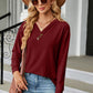 V-Neck Long Sleeve T-Shirt