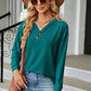 V-Neck Long Sleeve T-Shirt