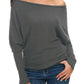 Ivy Lane Boat Neck Long Sleeve Sweatshirt