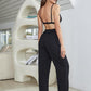 Short Sleeve Shirt, Bralette, and Pants Lounge Set