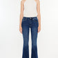 Kancan Cat's Whiskers Raw Hem Flare Jeans