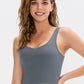 Cropped Scoop Neck Active Tank Top