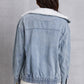 MeiMei Snap Down Collared Neck Denim Jacket