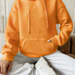 Textured Drawstring Drop Shoulder Hoodie