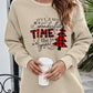 Christmas Tree Graphic Drop Shoulder Sweatshirt