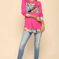 Celeste Full Size Tropical Print Long Sleeve T-Shirt