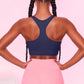 Scoop Neck Wide Strap Active Bra