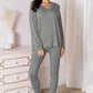 Basic Bae Bamboo Full Size V-Neck Long Sleeve Top and Pants Lounge Set