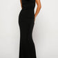 Backless Wide Strap Maxi Dress