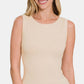 Zenana Round Neck Wide Strap Seamless Tank