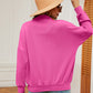 Half-Zip Dropped Shoulder Sweatshirt