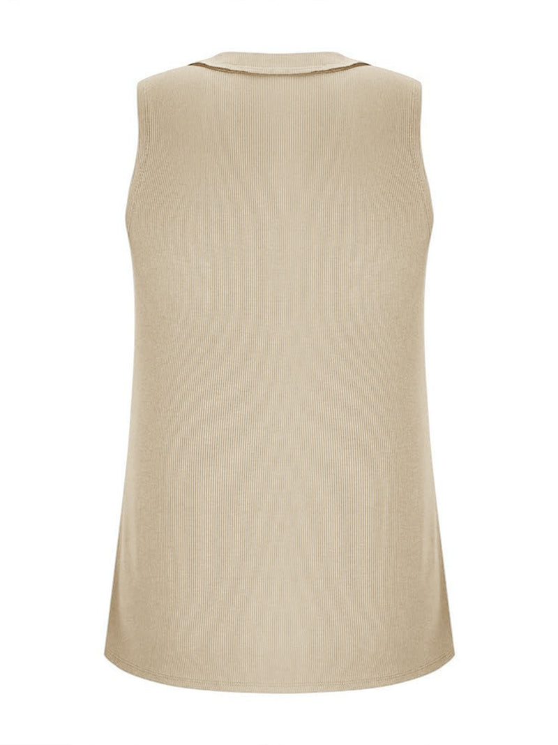 V-Neck Wide Strap Tank