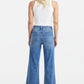 BAYEAS Full Size High Waist Button-Fly Raw Hem Wide Leg Jeans