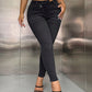 Asymmetric Waist Jeans with Pockets