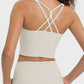 Crisscross Round Neck Active Tank