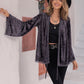 Tied Lace Detail Long Sleeve Cardigan