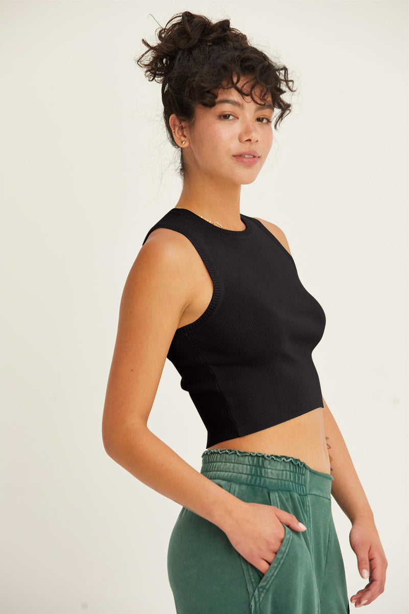 HYFVE Ribbed Knit Cropped Tank