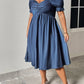 Plus Size Ruched Sweetheart Neck Dress