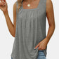 Ruched Square Neck Tank