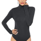 Ribbed Turtleneck Long Sleeve Bodysuit