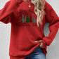 Christmas Tree Graphic Round Neck Sweatshirt