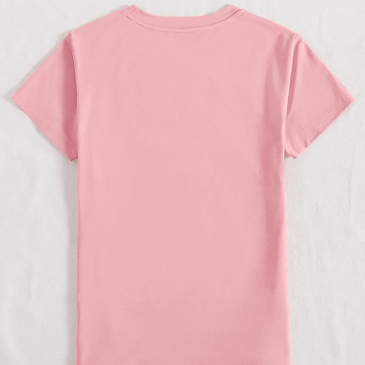 Rabbit Round Neck Short Sleeve T-Shirt
