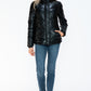 Snobbish Pocketed Zip Up Turtleneck Puffer Jacket