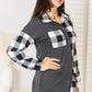 Heimish Solid Plaid Contrast Shacket