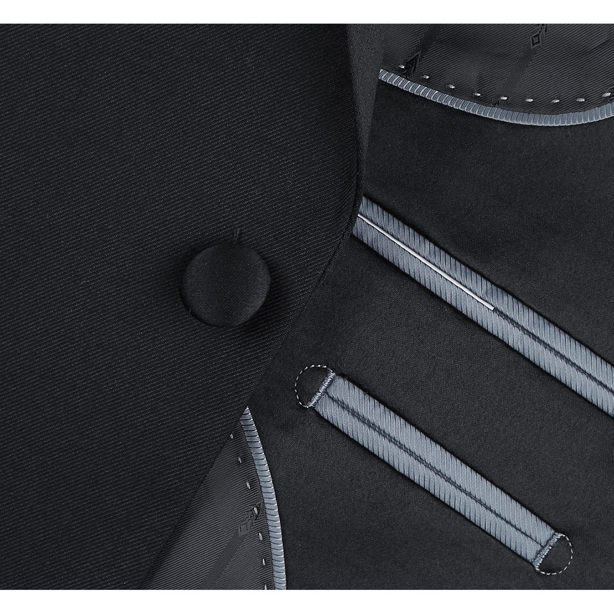 201-1 Men's Satin Notched Lapel 2-Piece Tuxedo Suit