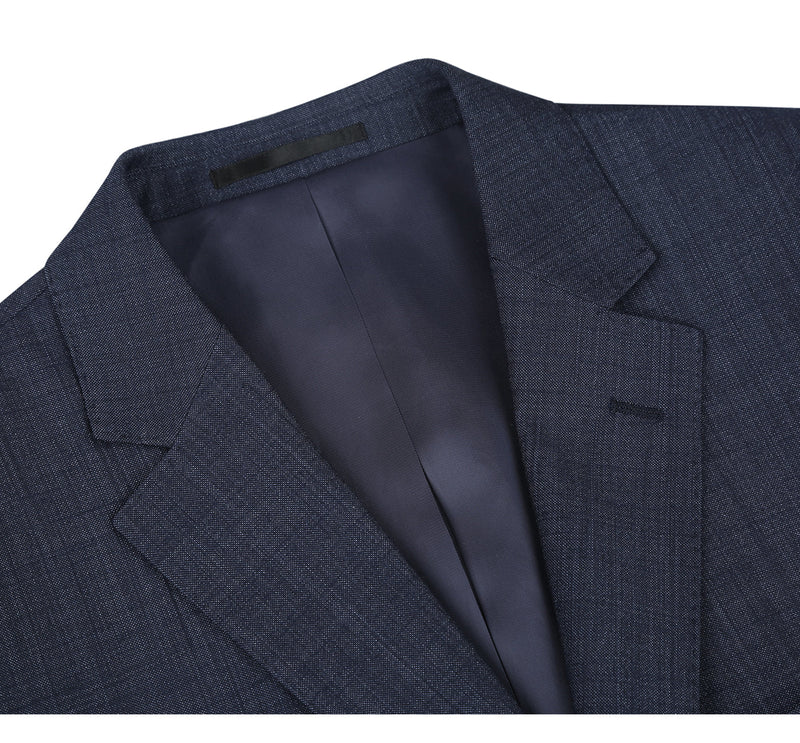 558-3 Men's Two Piece Classic Fit Wool Blend Suit
