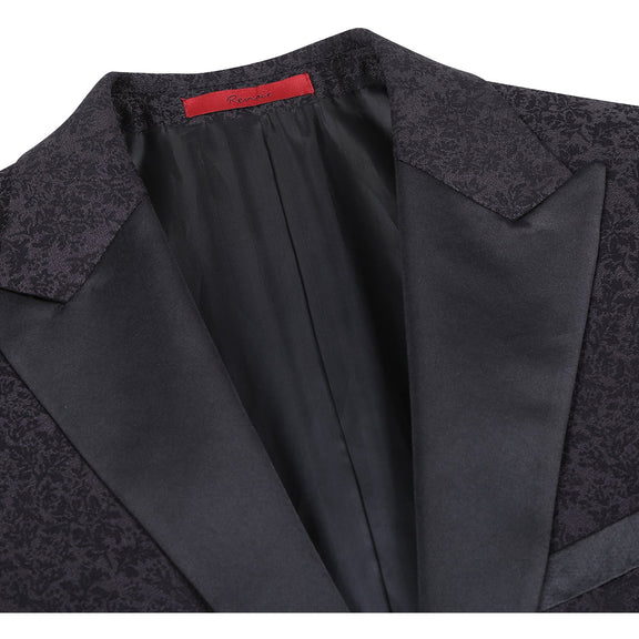 290-15 Men's New Slim Fit Tuxedo Jacket BLACK L42 New Slim Fit