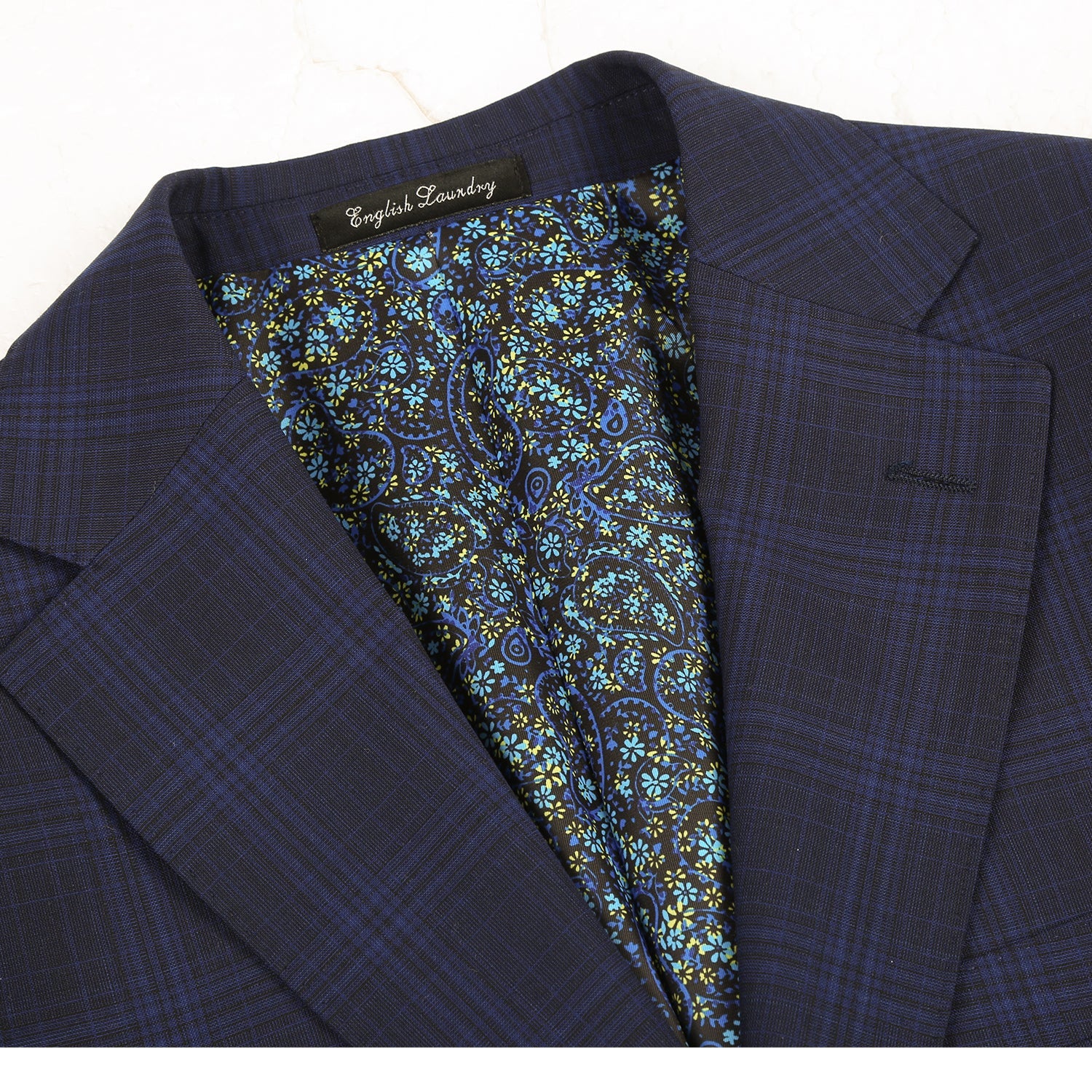 EL92-58-555 Dark Blue Wool Suit