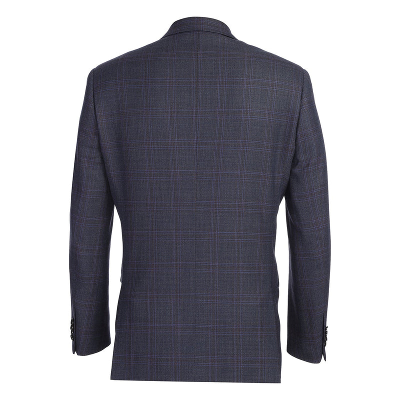 567-3 Men's New Slim Fit Wool Blazer BROWN L42 New Slim Fit