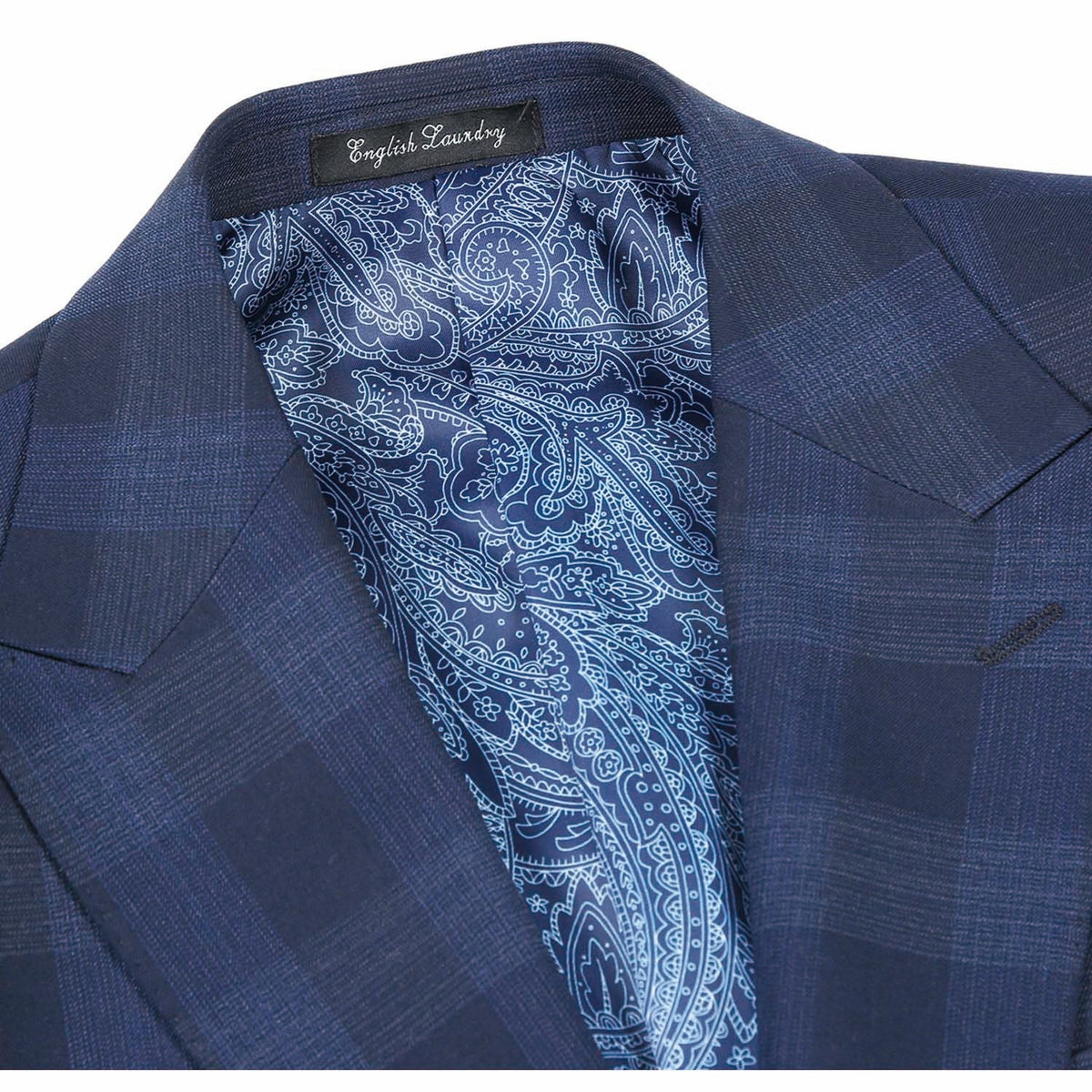 EL82-65-410 Navy Wool Suit