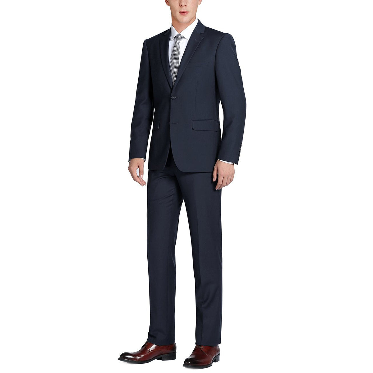 201-2 Men's 2-Piece Single Breasted Notch Lapel Suit