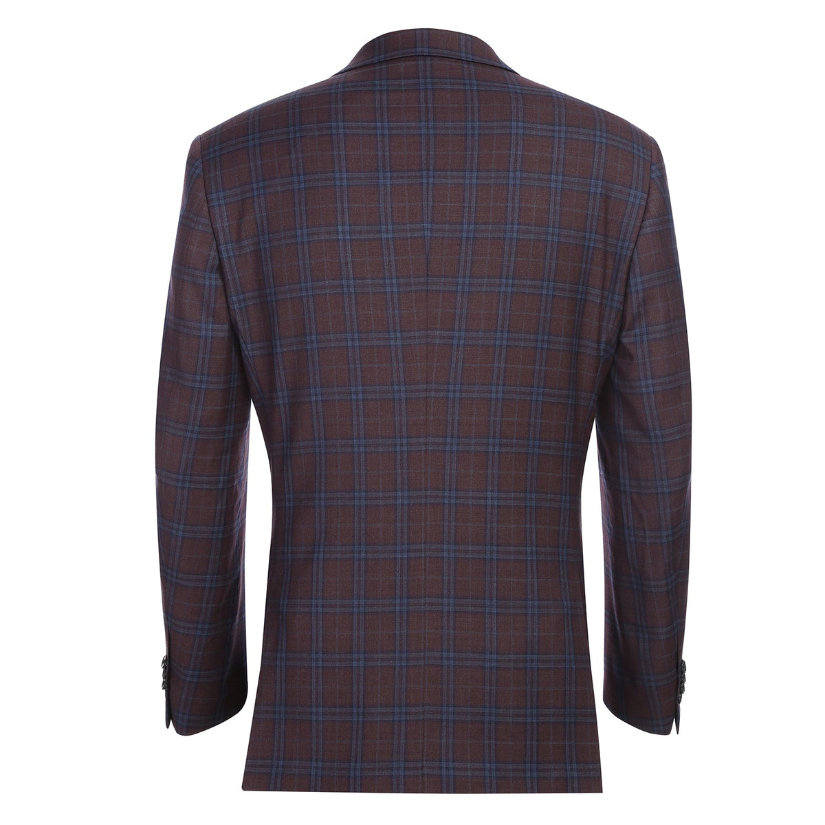 567-9 Men's Classic Fit Wool Blazer PURPLE L42 Classic Fit