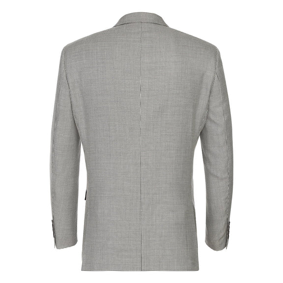 565-20 Men's New Slim Fit Wool Blazer OFF WHITE BLACK L42 New Slim Fit