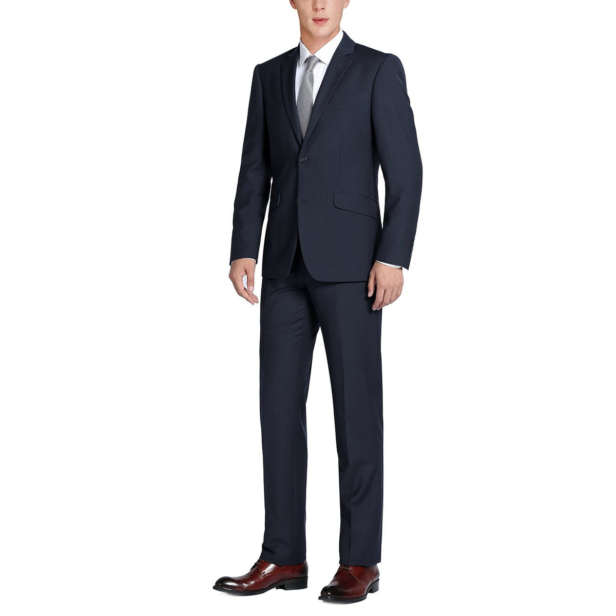 201-2 Men's 2-Piece Single Breasted Notch Lapel Suit