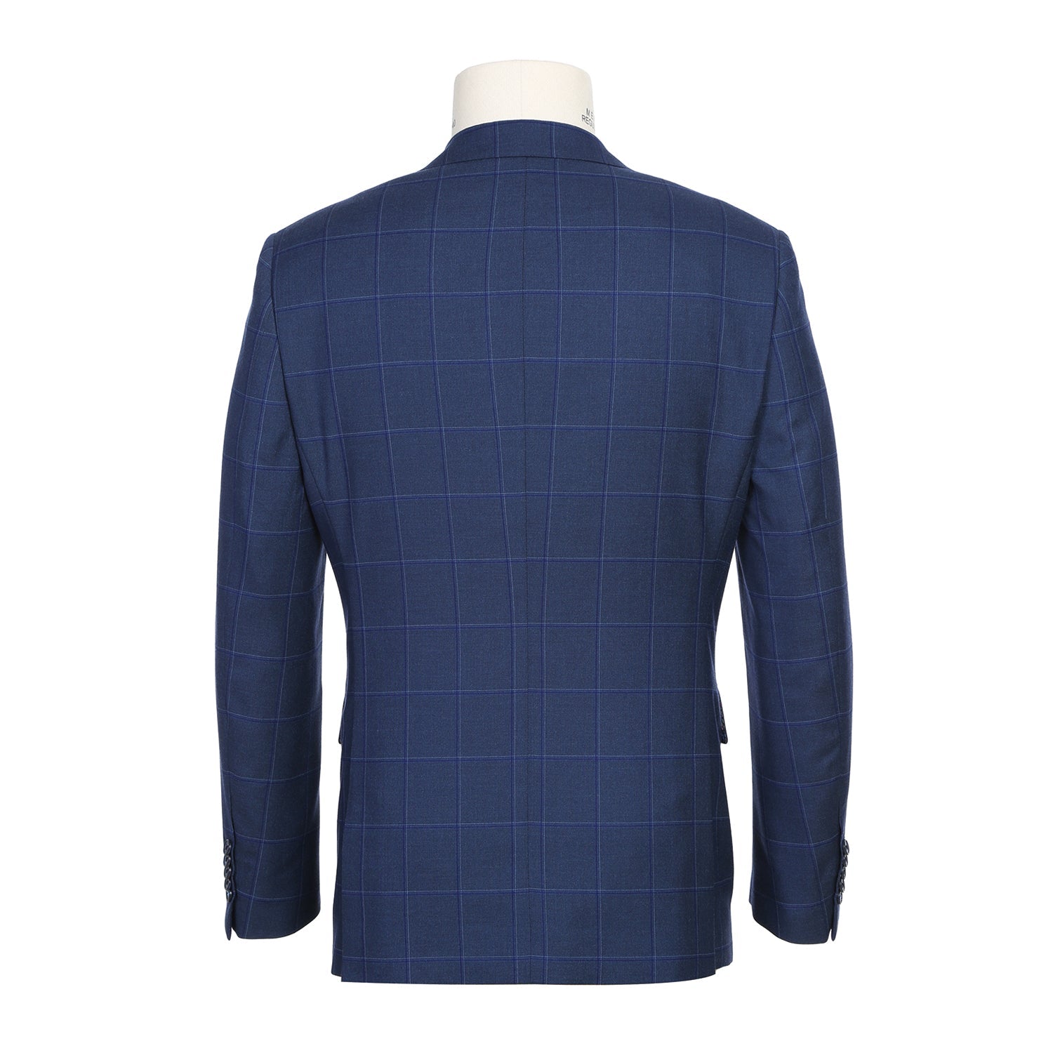 82-52-412EL Dark Blue Windowpane Check Suit