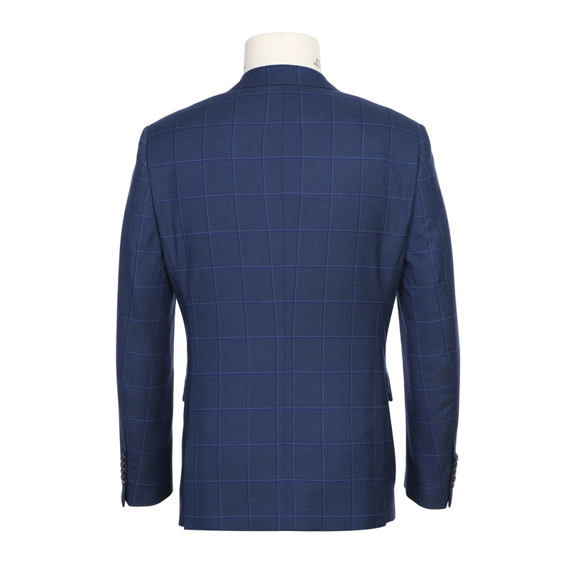 82-52-412EL Dark Blue Windowpane Check Suit