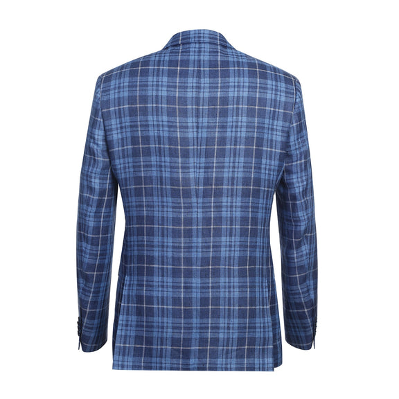 610-10 Men's New Slim Fit Blazer NAVY L42 New Slim Fit