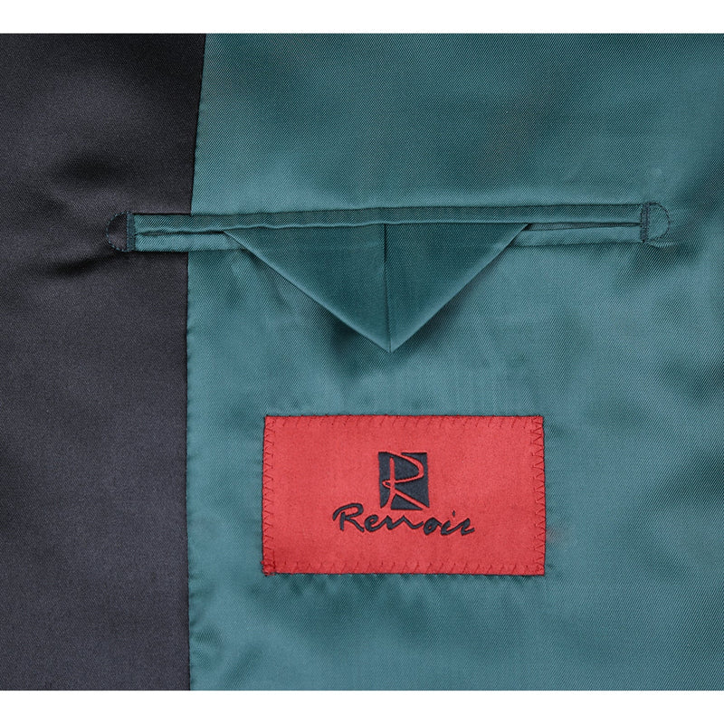 290-9 Men's Slim Fit Stretch Green Tuxedo Blazer