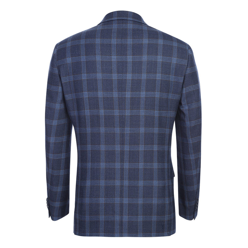567-5 Men's New Slim Fit Wool Blazer BLUE L42 New Slim Fit
