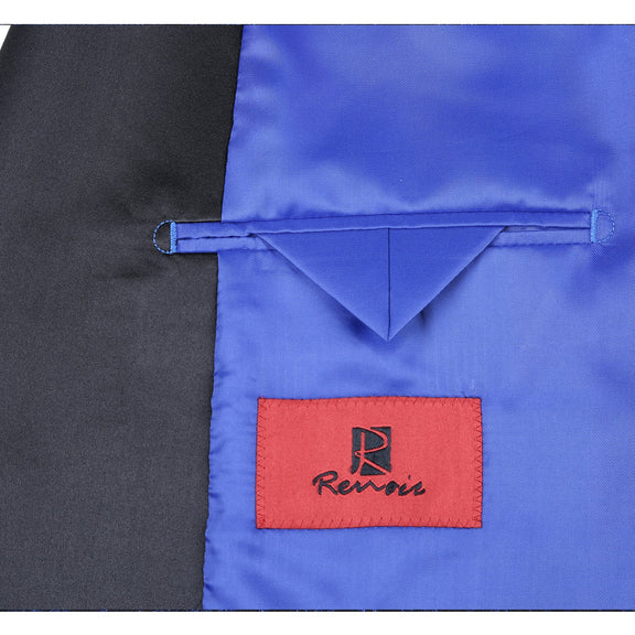 290-6 Men's Slim Fit Dark Blue Tuxedo Blazer