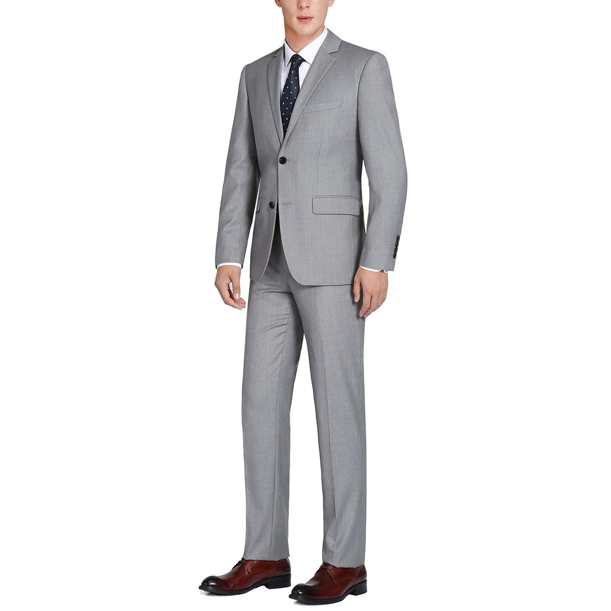 508-5 Men's 2-Piece Notch Lapel 100% Wool Suit
