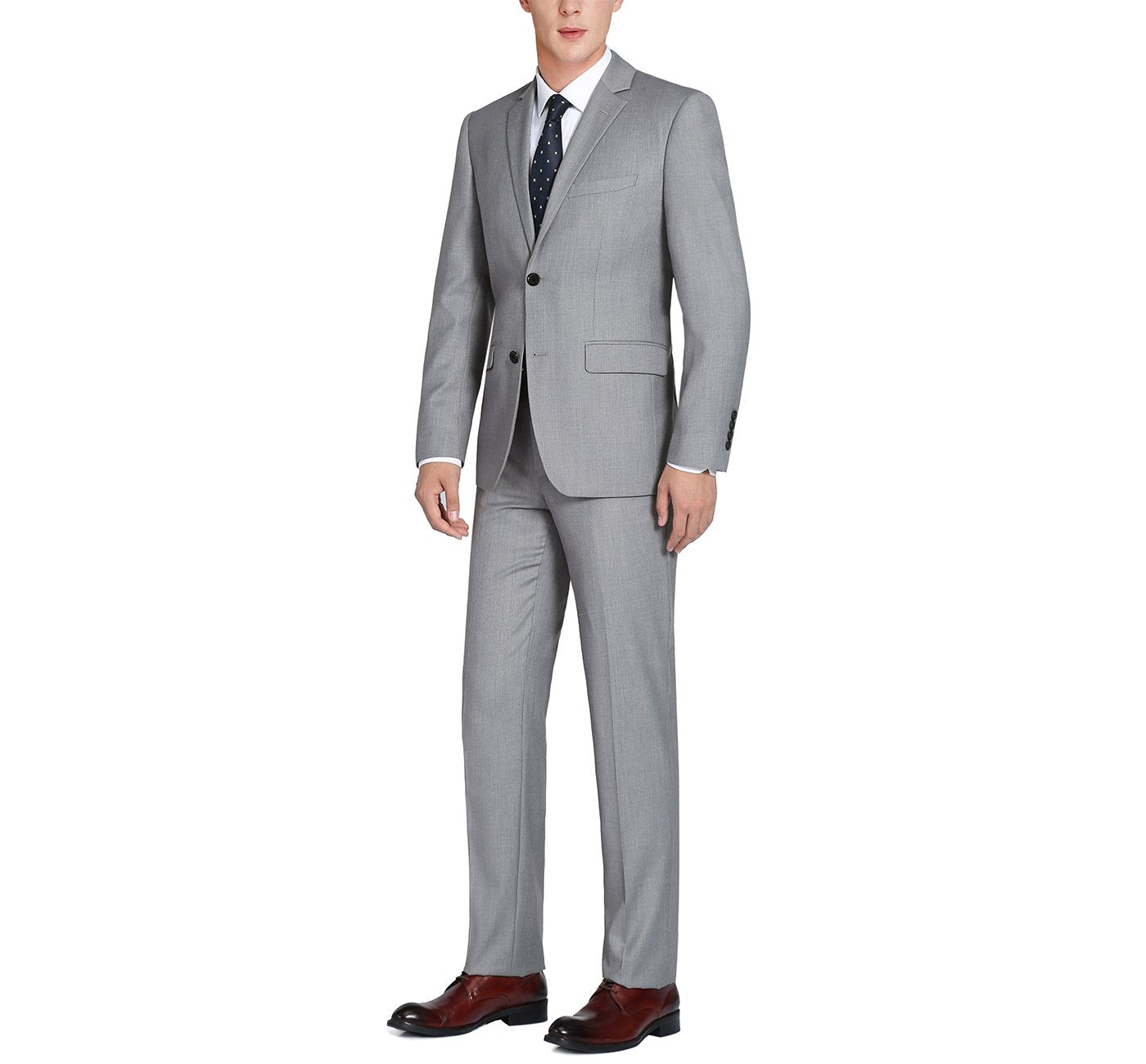 508-5 Men's 2-Piece Notch Lapel 100% Wool Suit