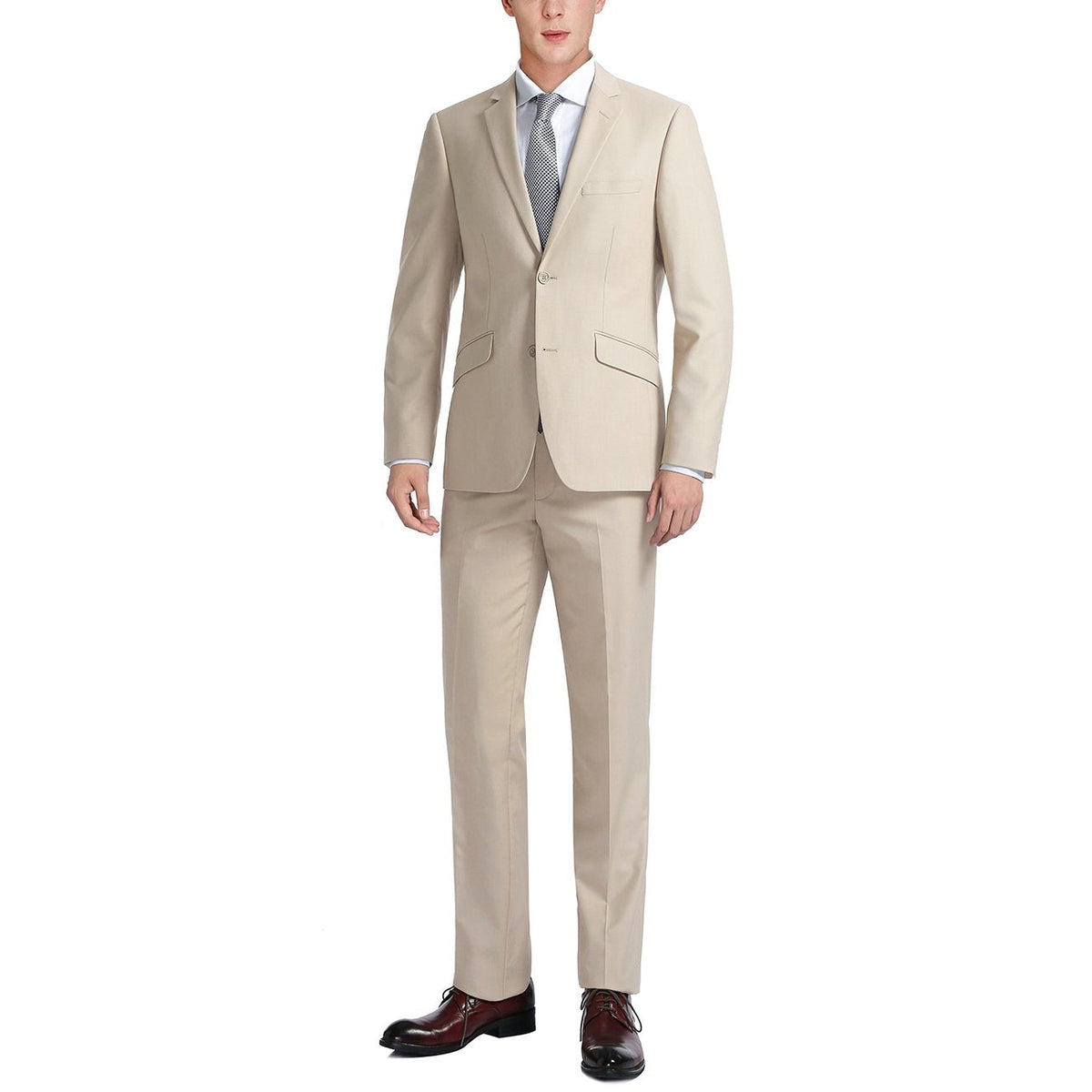 201-3 Men's 2-Piece Single Breasted Notch Lapel Suit
